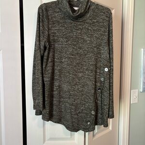 Erin London Olive Cowl Neck Sweater